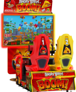 Angry Birds BOOM! Arcade game featuring vibrant design and two-player gameplay