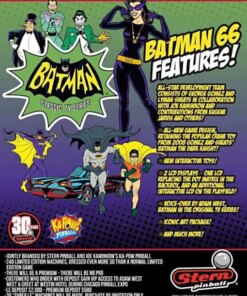 Batman 66 Premium Pinball Machine by Stern