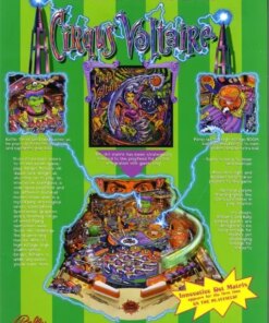 Cirqus Voltaire Pinball Machine by Bally