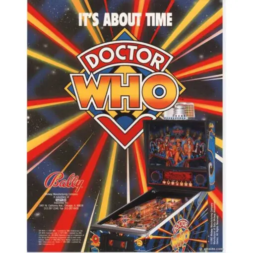 Doctor Who Pinball Machine by Bally