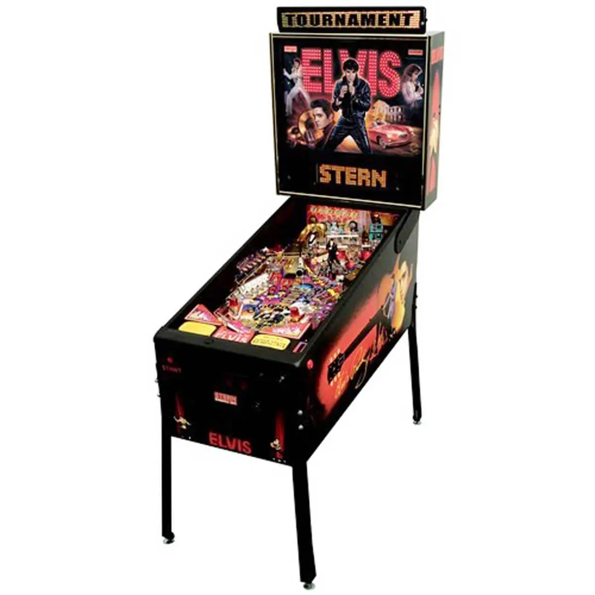 Elvis Pinball Machine by Stern showcasing vibrant artwork and gameplay features