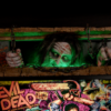 Evil Dead Pinball Topper featuring Deadite Cheryl in motion