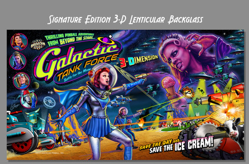 Galactic Tank Force Pinball Machine - SIGNATURE EDITION MODEL - GTF!