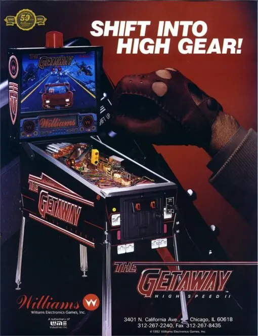 Getaway: High Speed 2 Pinball Machine by Williams