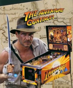 Indiana Jones Pinball Machine (1993) by Williams