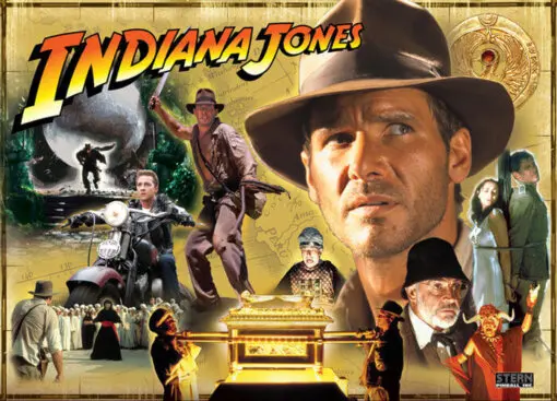 Indiana Jones Pinball Machine (2008) by Stern