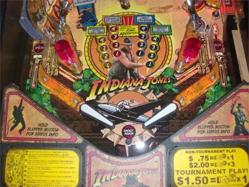 Indiana Jones Pinball Machine (2008) by Stern