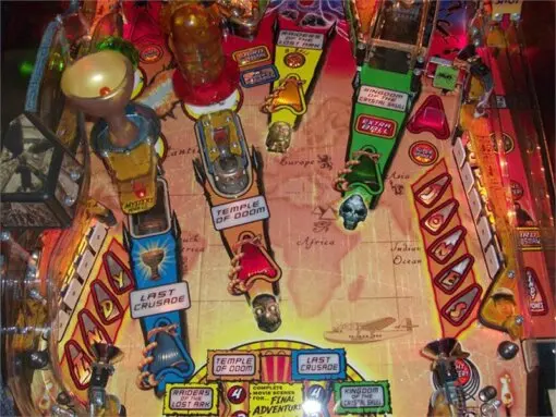 Indiana Jones Pinball Machine (2008) by Stern