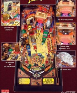 Indiana Jones Pinball Machine (2008) by Stern