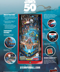 Jaws 50th Anniversary Edition Pinball Machine