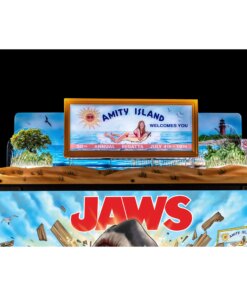 Jaws Pinball Topper by Stern with backlit lenticular effect