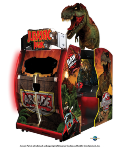 Jurassic Park Arcade - Environmental Model with a 55” HD display
