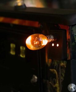 Jurassic Park Pinball Shooter Knob with amber globe and suspended fossilized mosquito