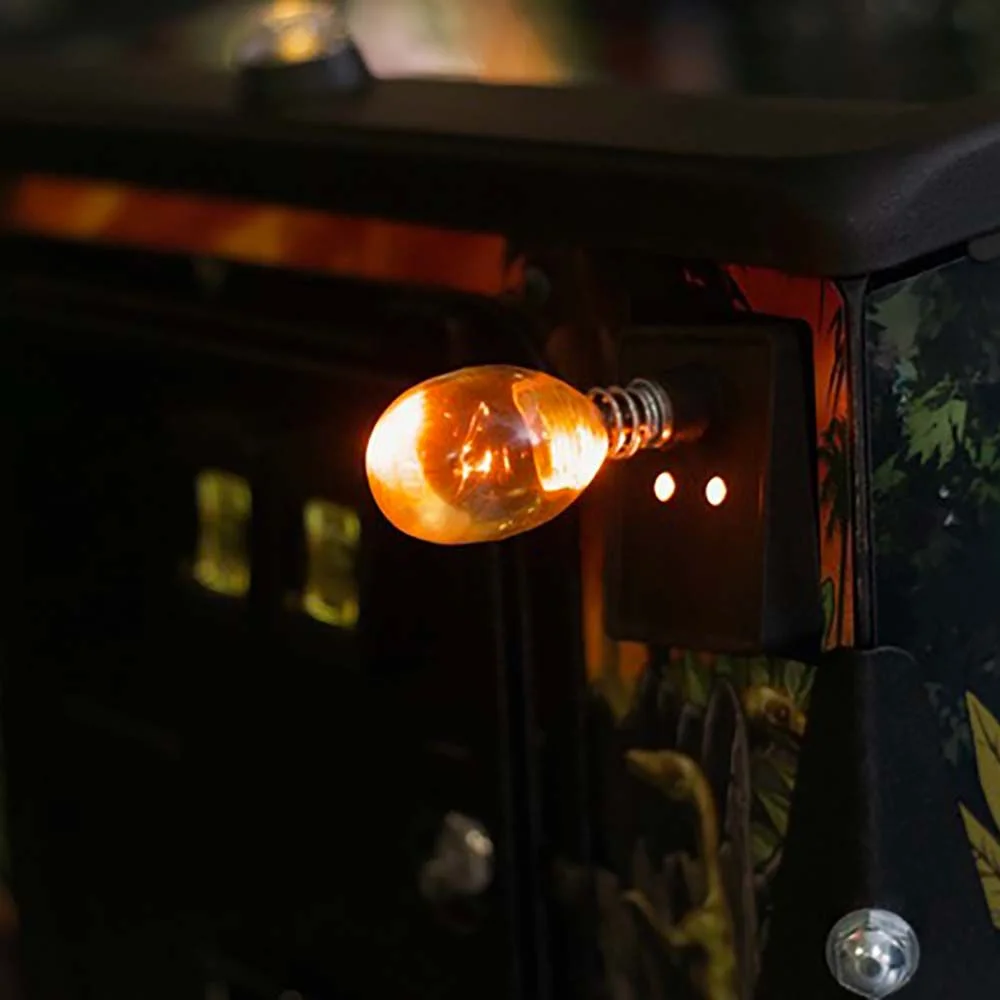 Jurassic Park Pinball Shooter Knob with amber globe and suspended fossilized mosquito