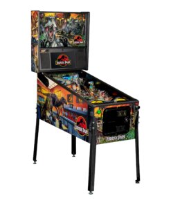 Jurassic Park Premium Pinball Machine by Stern featuring animatronic T. Rex