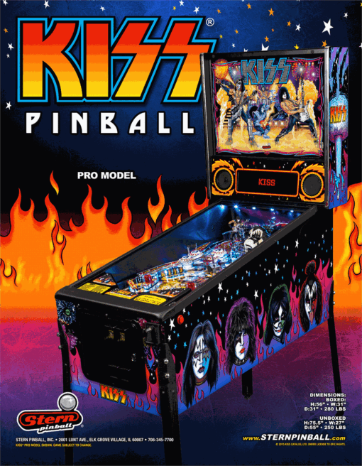 KISS Pro Pinball Machine by Stern