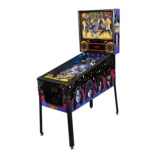 KISS Pro Pinball Machine by Stern showcasing vibrant artwork and design