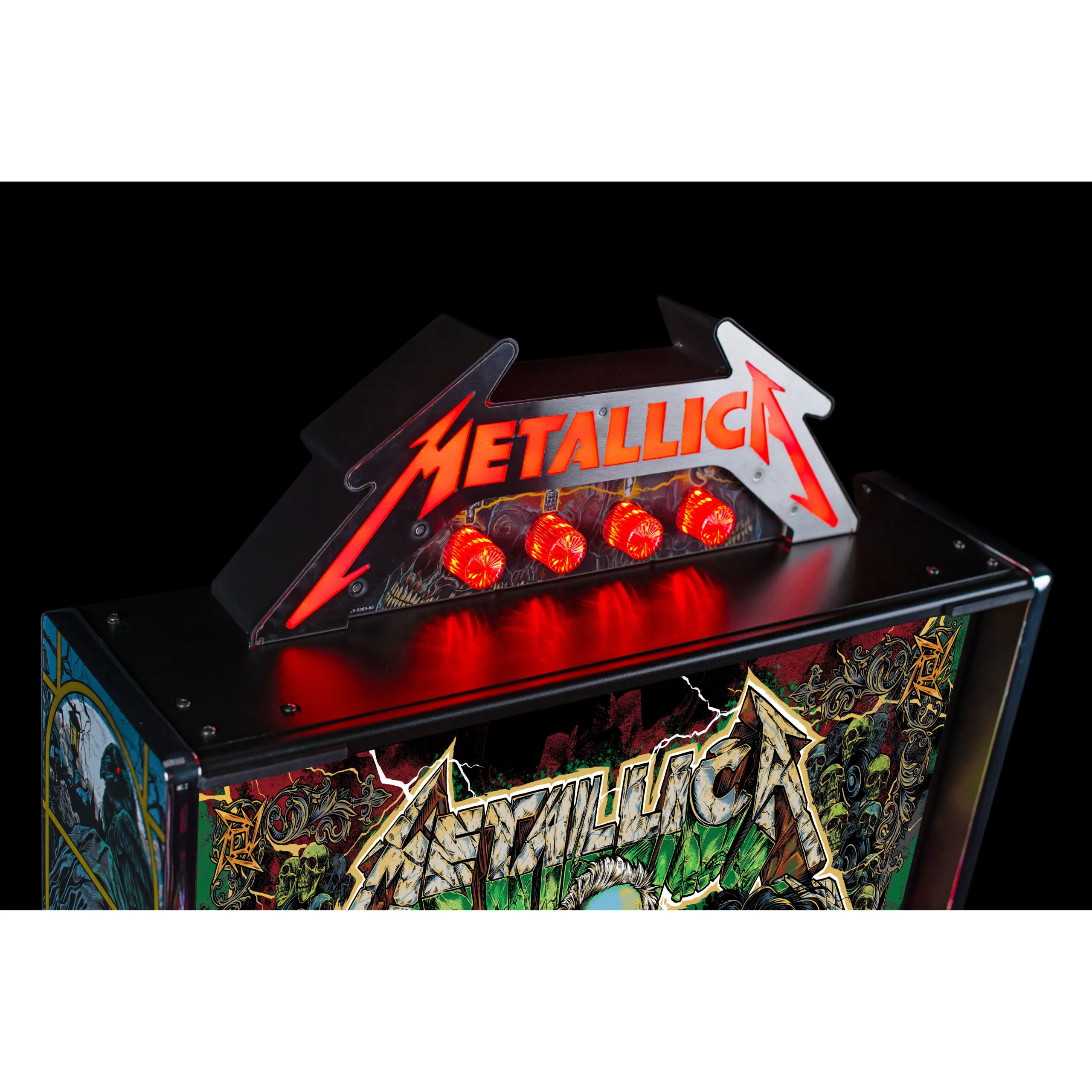 Metallica Remastered Pinball Topper by Stern with RGB lighting