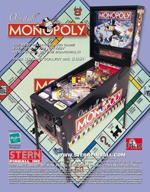 Monopoly Pinball Machine by Stern