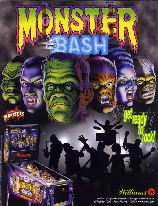 Monster Bash Pinball Machine by Williams