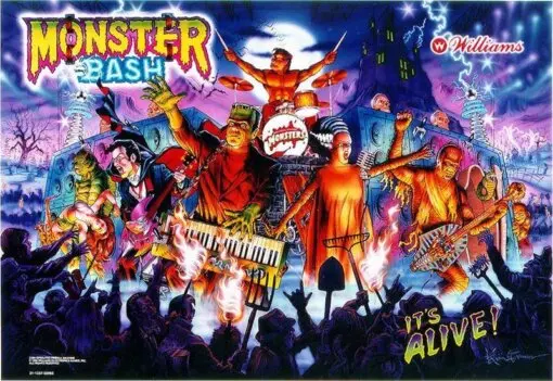 Monster Bash Pinball Machine by Williams
