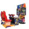 Nerf Arcade by Raw Thrills featuring oversized blasters and vibrant design