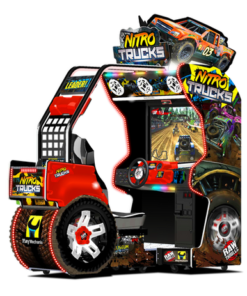 Nitro Trucks Arcade cabinet featuring off-road racing gameplay