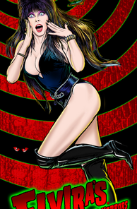 Official Elvira's House Of Horrors Pinball Banner