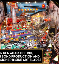 Official James Bond 007 Pinball Interior Art Blades