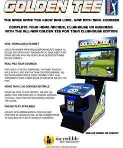 PGA Golden Tee Clubhouse Standard Edition Arcade