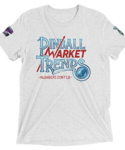 Pinball Market Trends Short Sleeve Tri-blend Shirt | Flip N Out Pinball