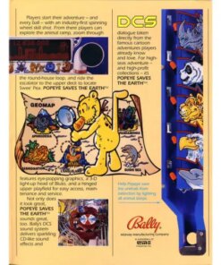 Popeye Pinball Machine by Bally