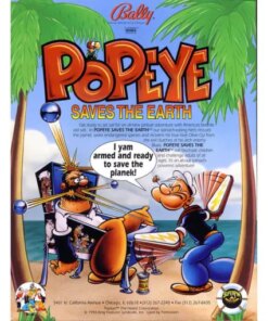 Popeye Pinball Machine by Bally