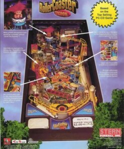 Roller Coaster Tycoon Pinball Machine by Stern