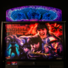 Stranger Things Pinball Topper (Stern Pinball) with color-changing illumination and infinity mirror effect