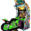 Super Bikes 3 Arcade cabinet showcasing aggressive design and vibrant colors
