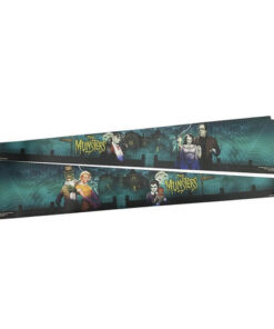 The Munsters Official Art Blades Accessory featuring vibrant artwork of classic characters