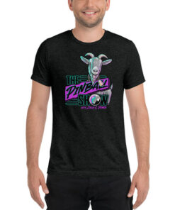 The Pinball Show Goat Short Sleeve Tri-blend Shirt | Flip N Out Pinball