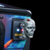 The Walking Dead Remastered Pinball Shooter Knob featuring a zombie head design with multicolored LED lights