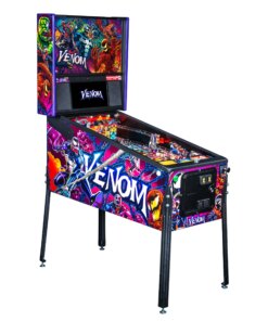 Venom Pro Pinball Machine by Stern featuring comic book art and interactive gameplay