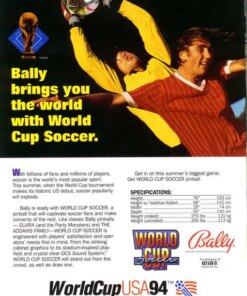 World Cup Soccer Pinball Machine by Bally