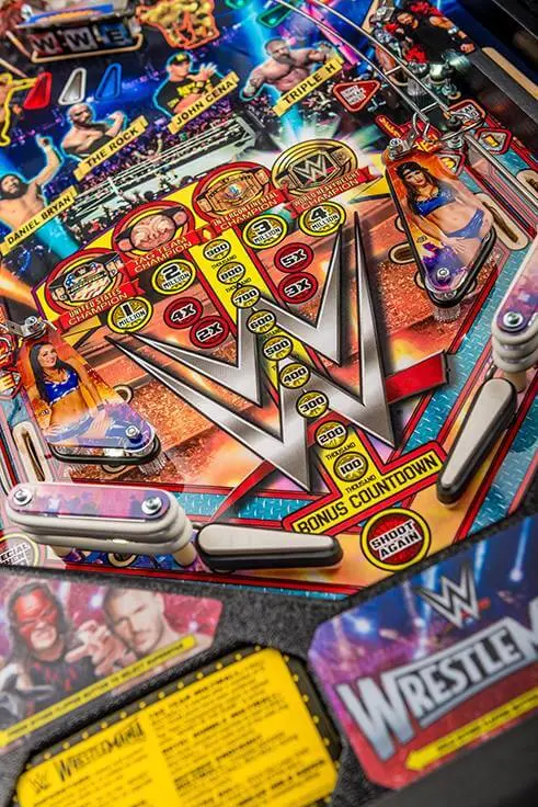 WWE Wrestlemania Pro Pinball Machine by Stern